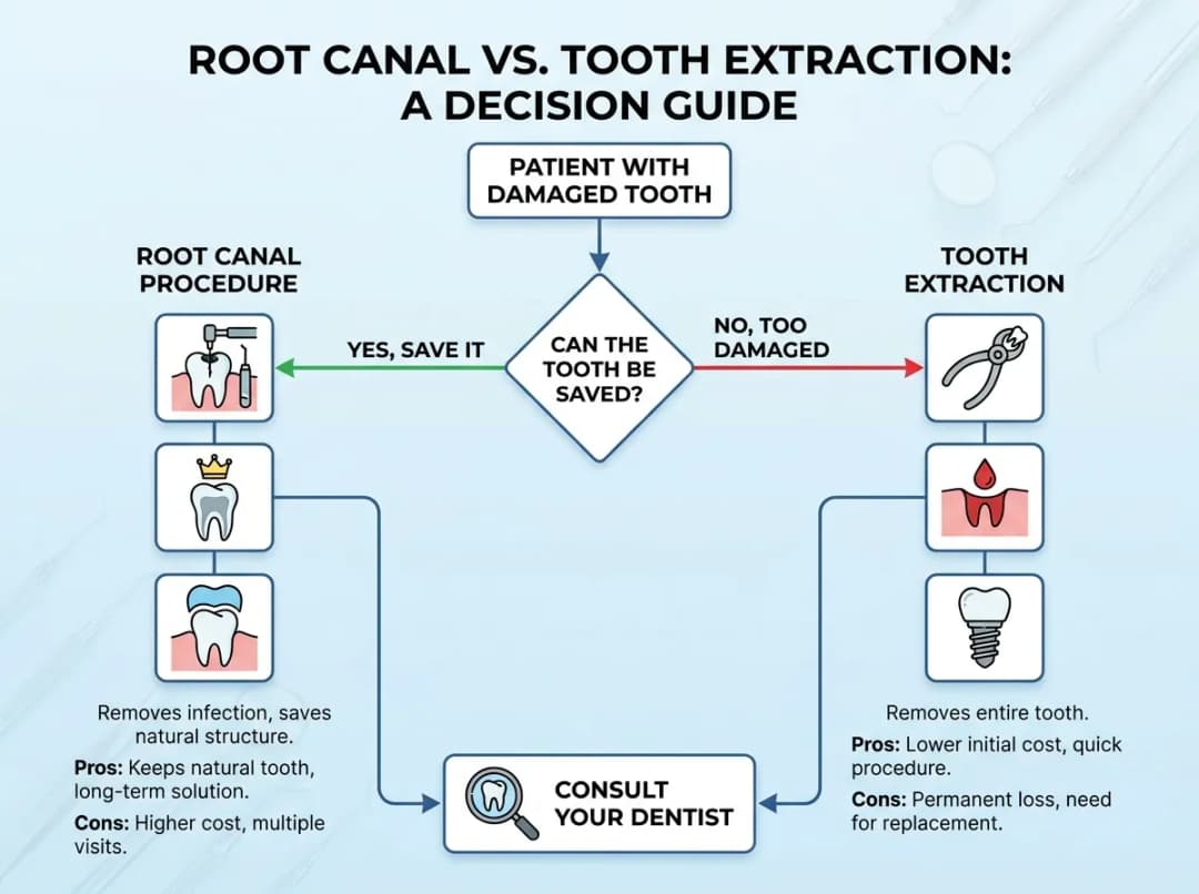 Root Canal vs. Tooth Extraction: How to Choose the Right Option for Your Smile