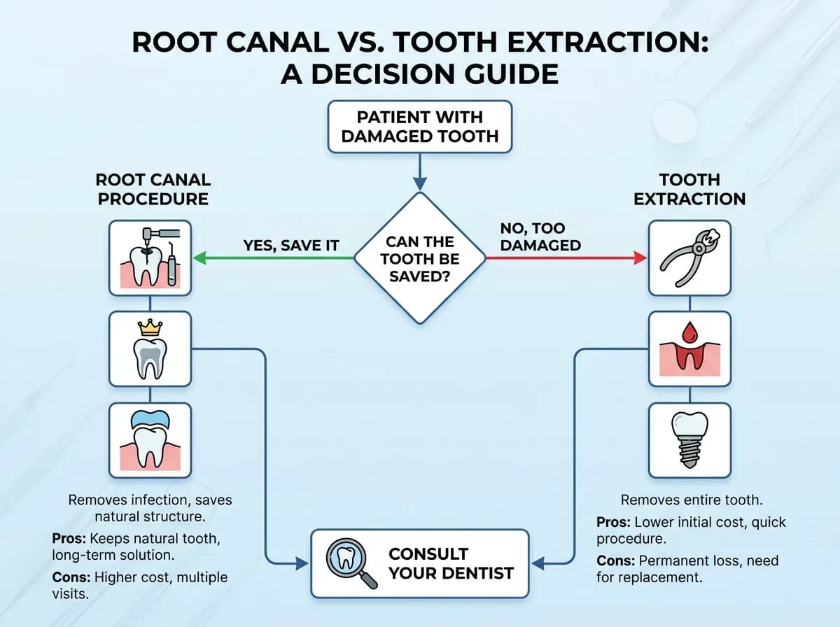 Root Canal vs. Tooth Extraction: How to Choose the Right Option for Your Smile